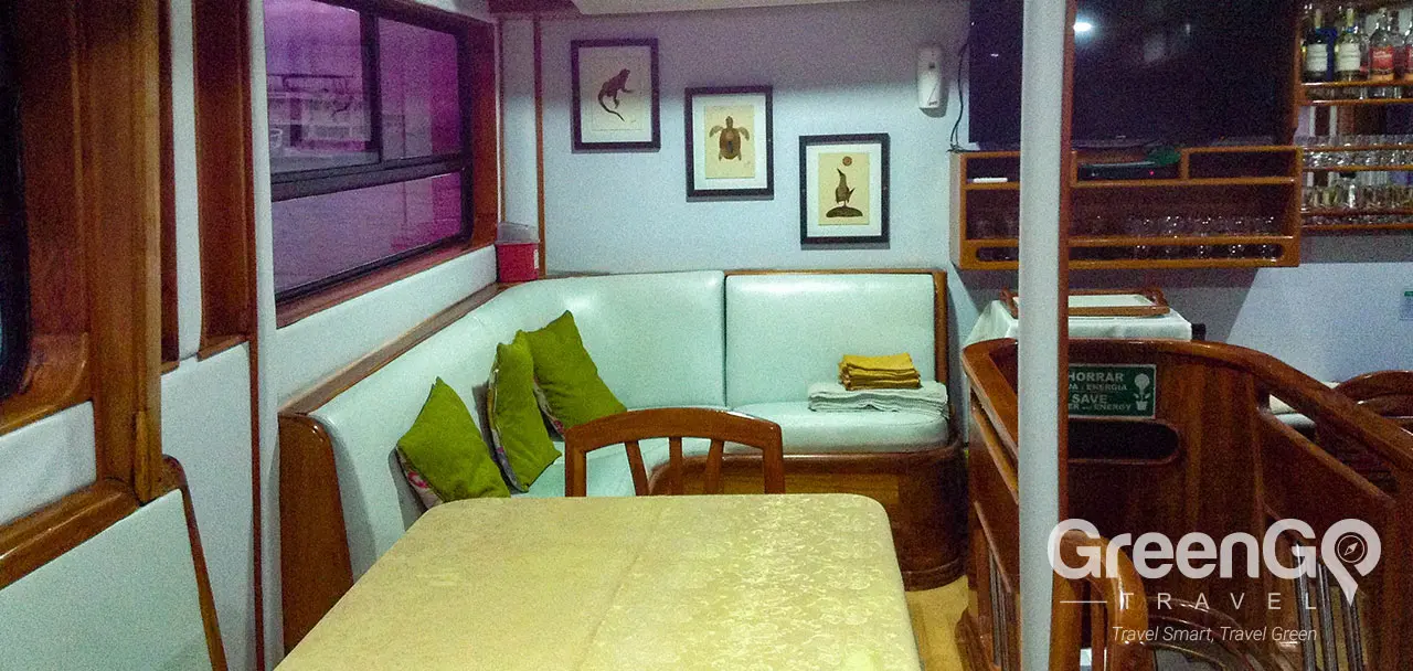 Aida Maria Galapagos Yacht - Lounge Area