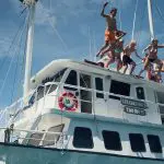 Golondrina Galapagos Yacht - Jumping off Yacht