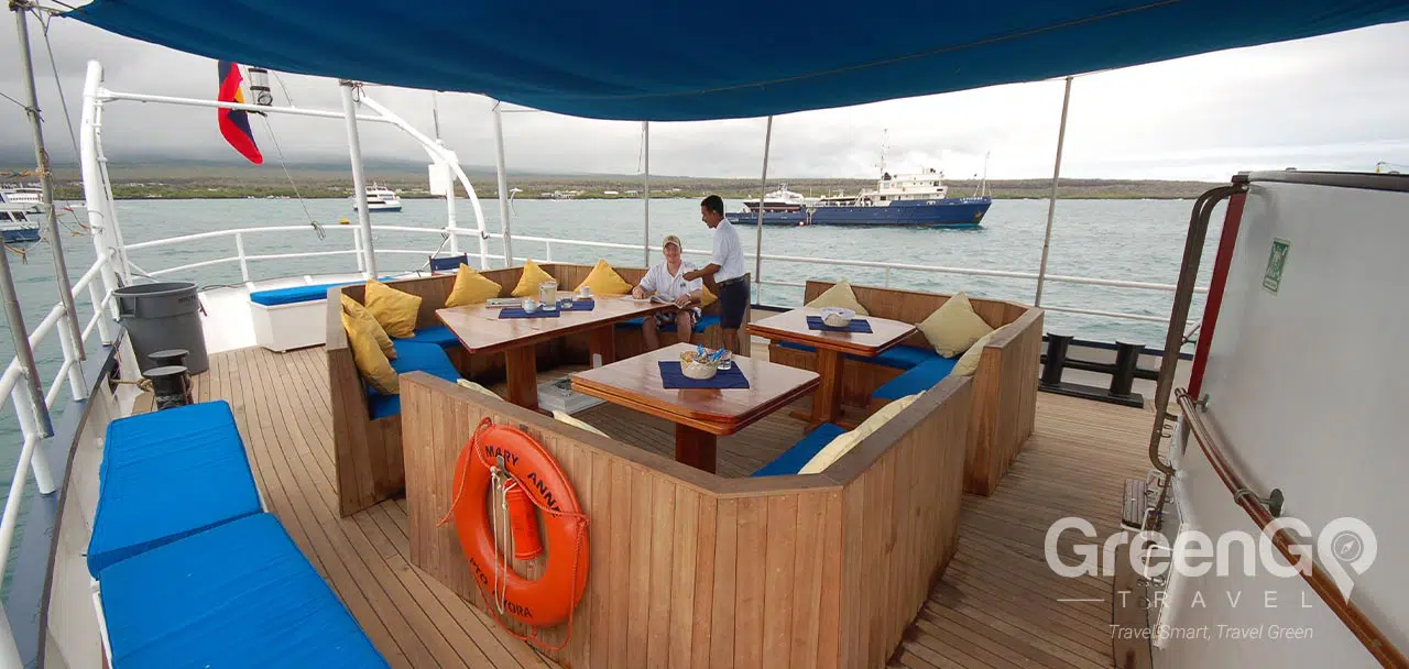 Mary Anne Galapagos Sailboat - Exterior Lounge & Dining Room
