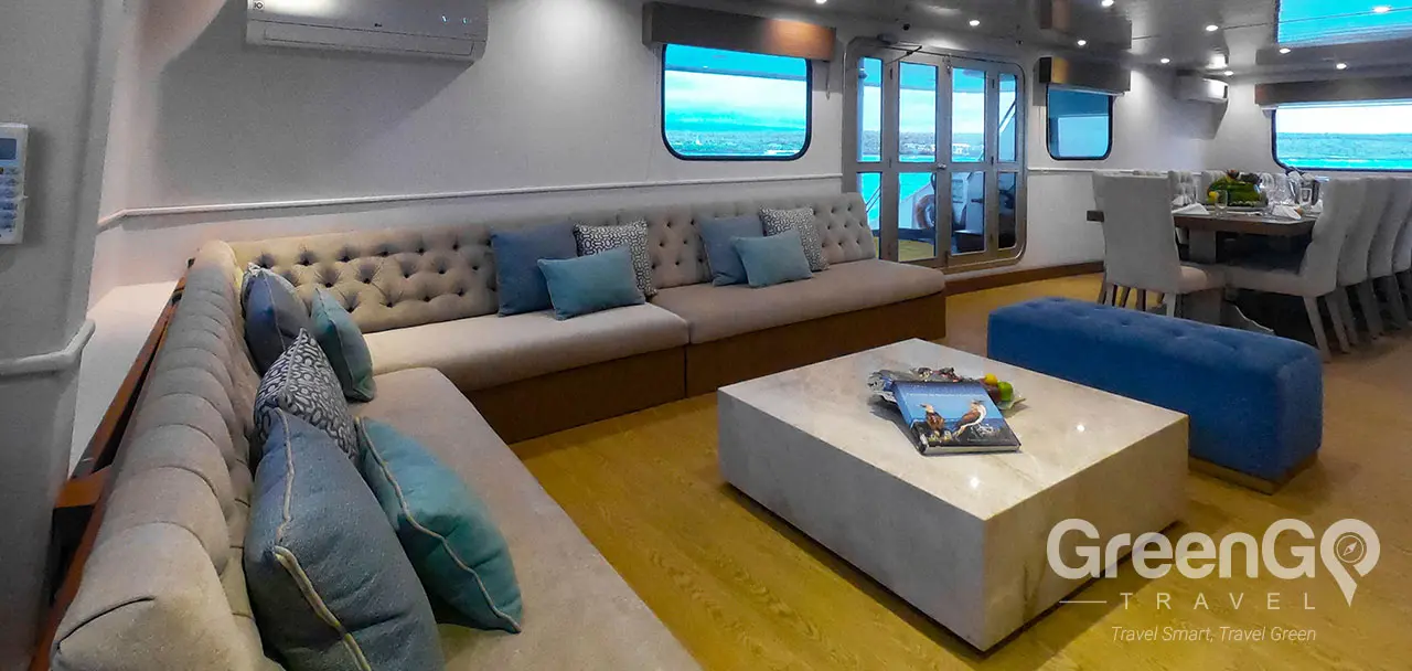 Seaman Journey Galapagos Catamaran - Living Room