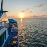 La Pinta Galapagos Ship - Sunset