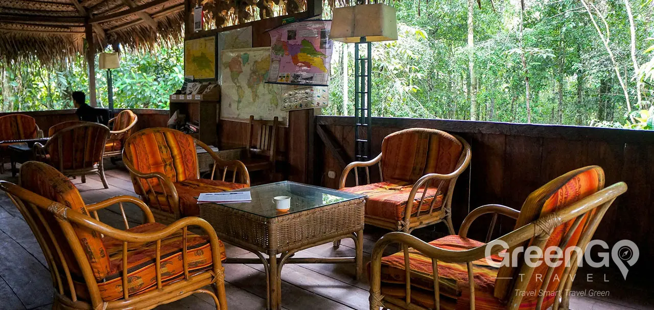 Siona Lodge - Lounge Area