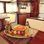 Floreana Galapagos Yacht Dinning Room