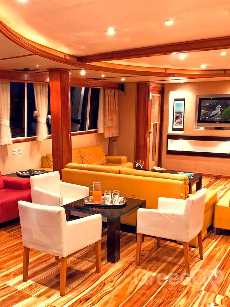 Queen of Galapagos Catamaran Lounge Area