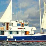 Samba Galapagos Sailboat Panoramc View