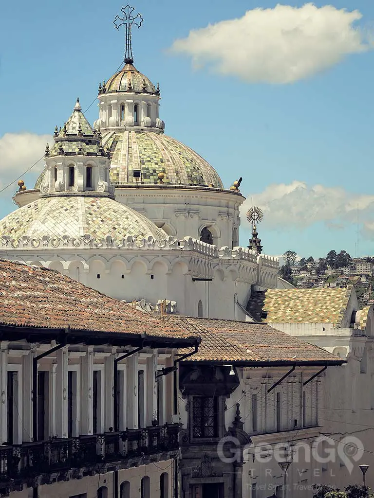 Colonial Quito Domes of La Compania Church