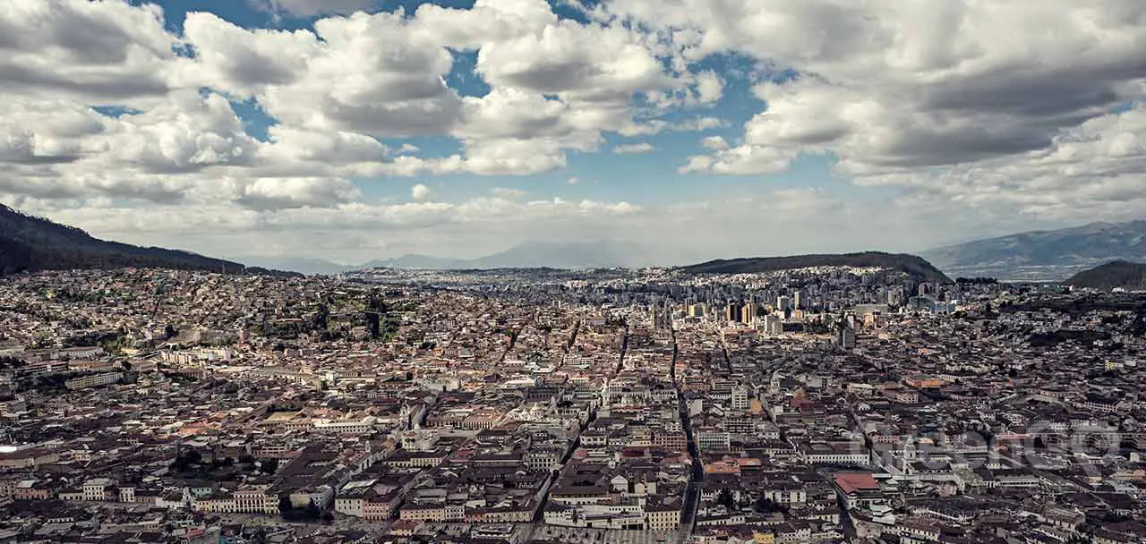 Colonial Quito Panoramic view of the city