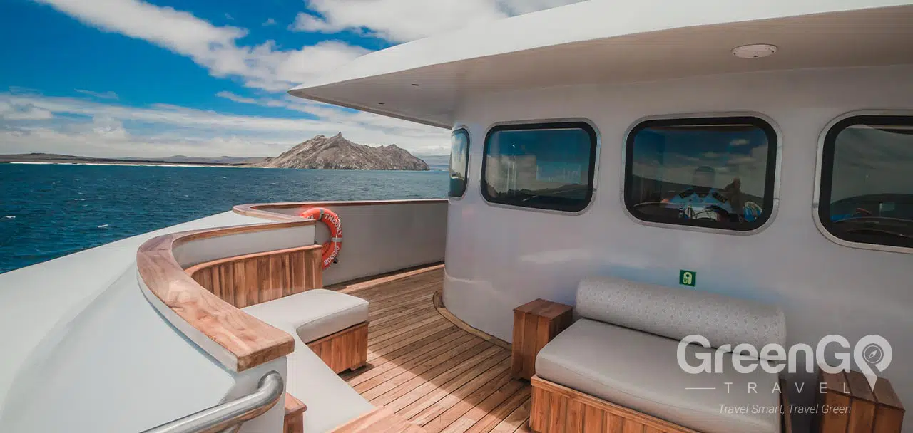 Origin & Theory Galapagos Yachts - Exterior Lounge Beagle Deck 2