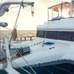 Lonesome George Galapagos Catamaran Front View