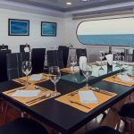 Petrel Galapagos Catamaran - Dinnig Room 1