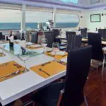 Petrel Galapagos Catamaran - Dinnig Room 2