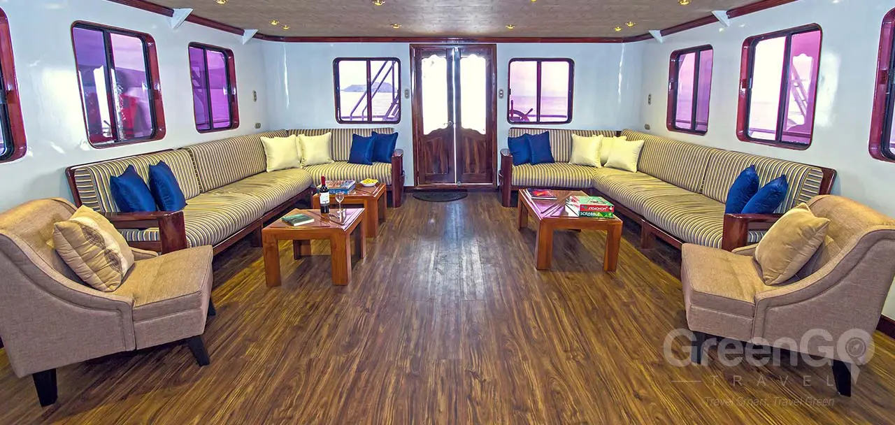 San Jose Galapagos Yacht - Lounge Area