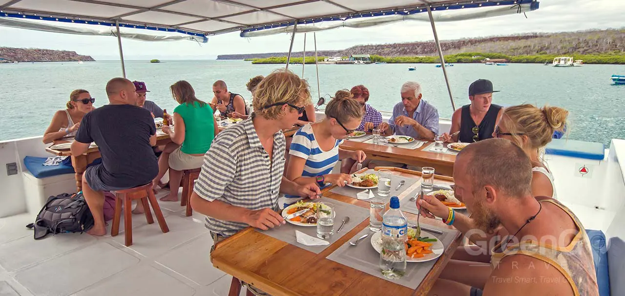 Lonesome George Galapagos Catamaran Meals