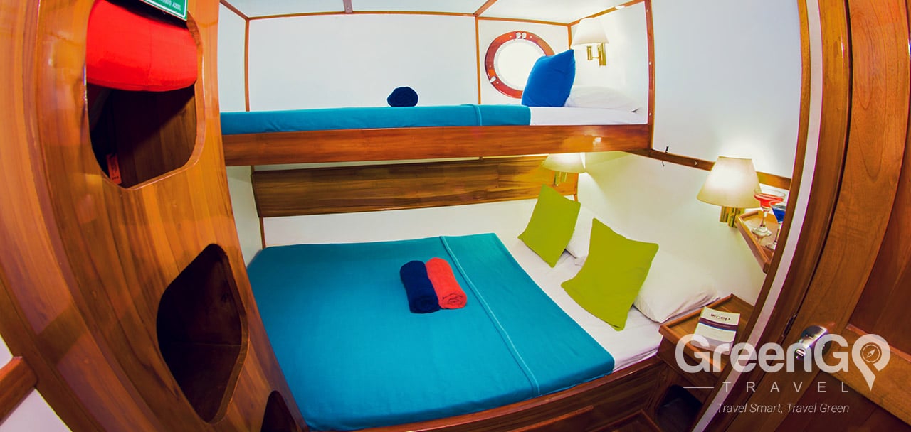 Danubio Azul Galapagos Yacht - Bunk Bed
