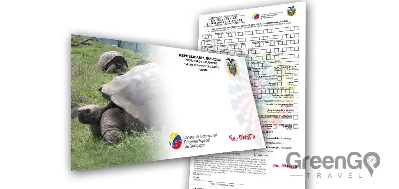 travel insurance requirements for ecuador - Transit control card -