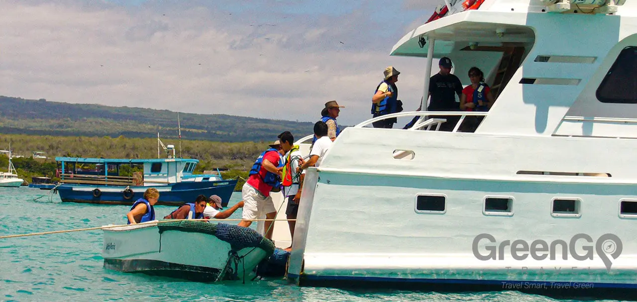 Aida Maria Galapagos Yacht - Boarding Deck