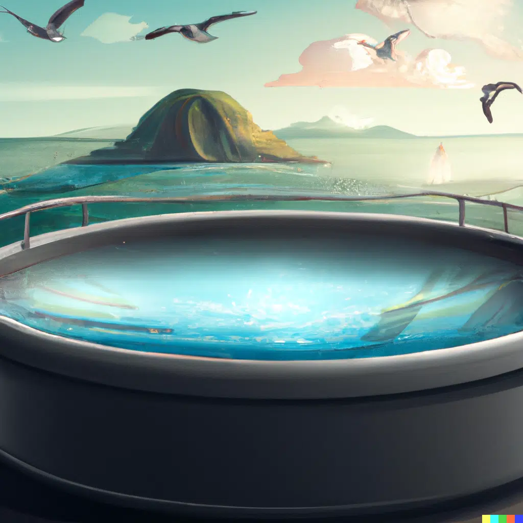 Hot tub aboard a Galapagos Cruise