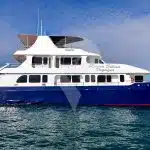 Reina-Silvia-Voyager-Galapagos-Catamaran-Exterior-View