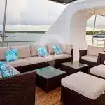 Reina-Silvia-Voyager-Galapagos-Catamaran-Patio