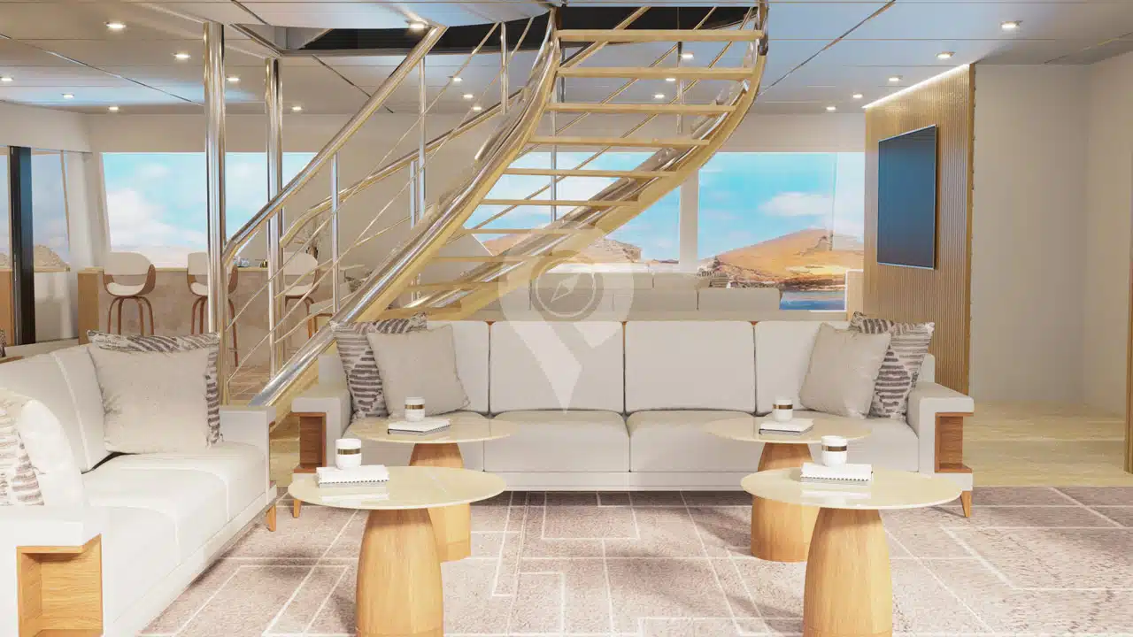 Hermes Galapagos Catamaran-Main Salon