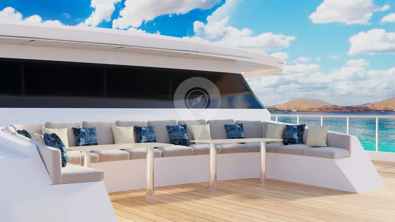 Hermes Galapagos Catamaran-Sun Deck Lounge