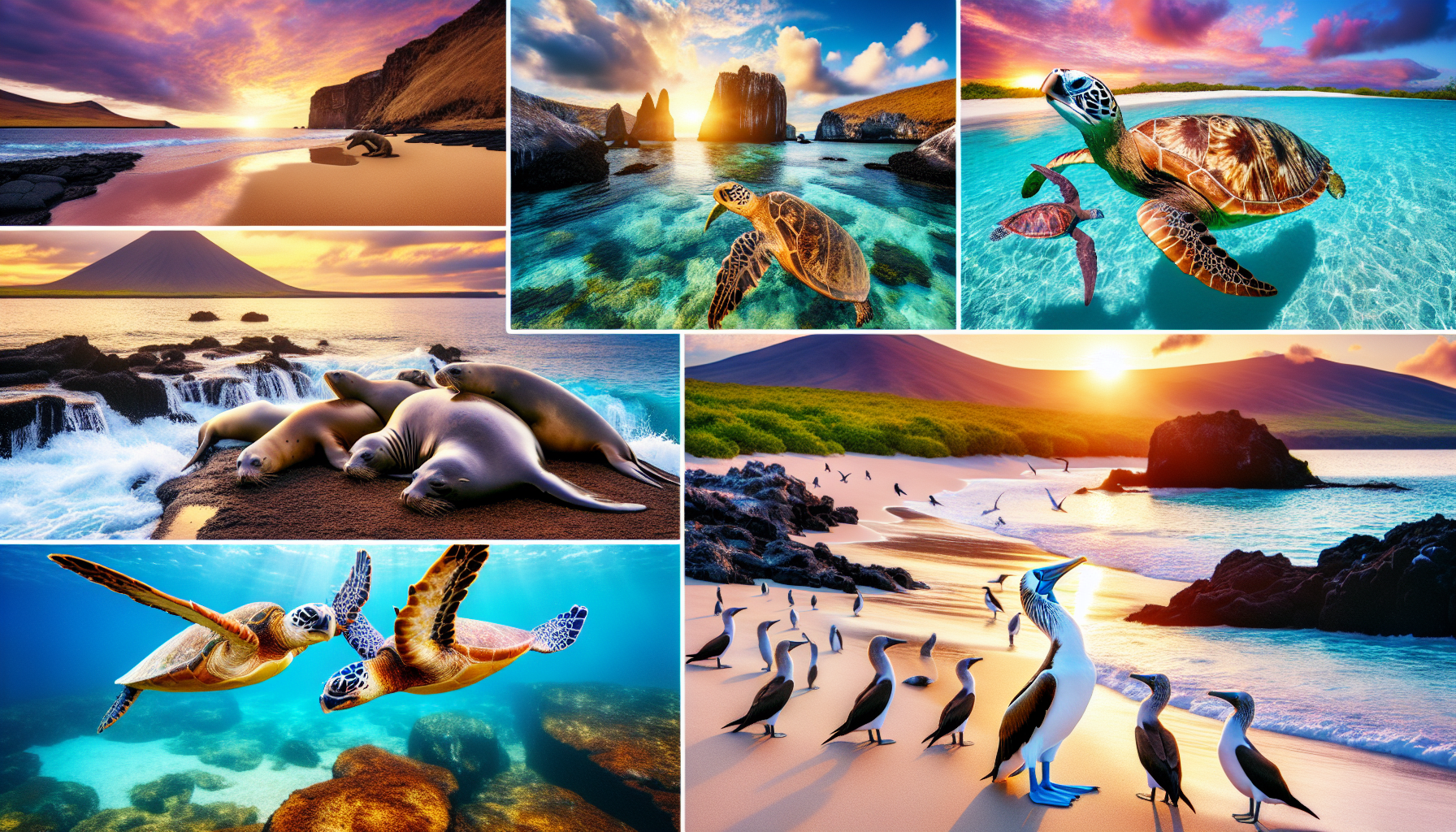 Diverse wildlife of Galapagos