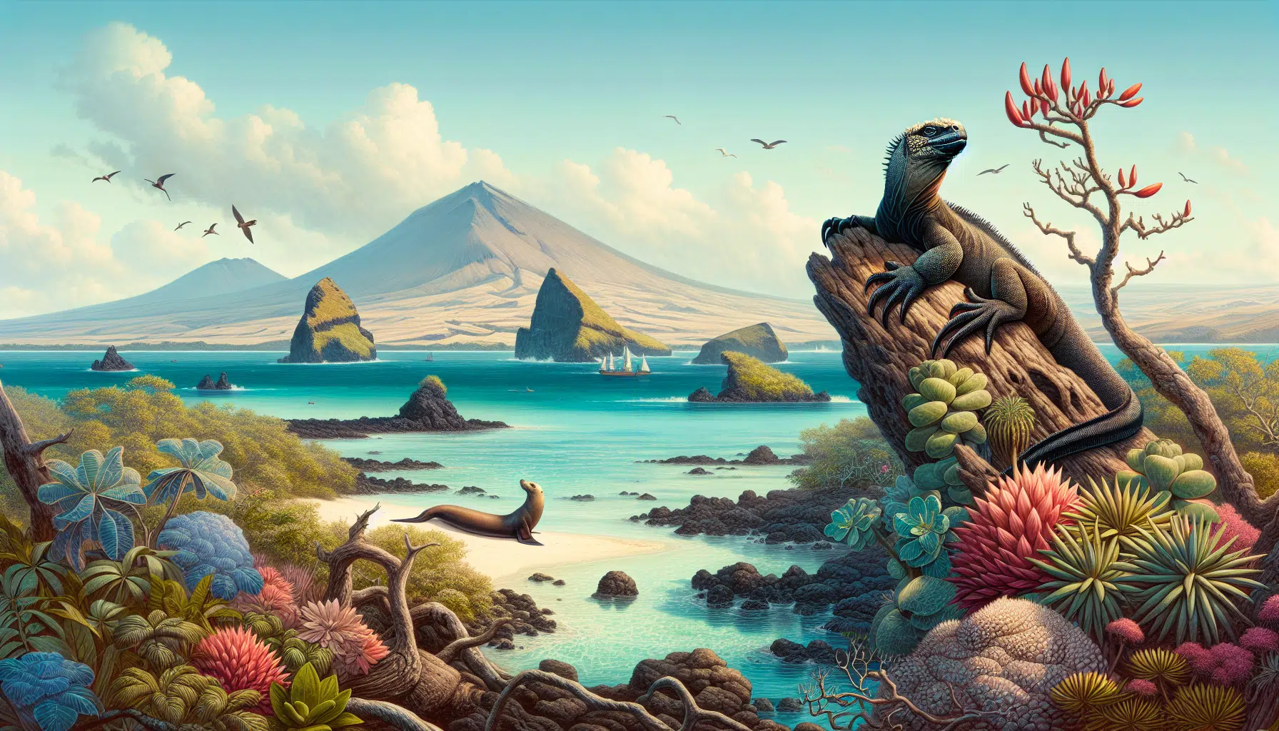 Pristine landscapes and unique wildlife of the Galápagos Islands
