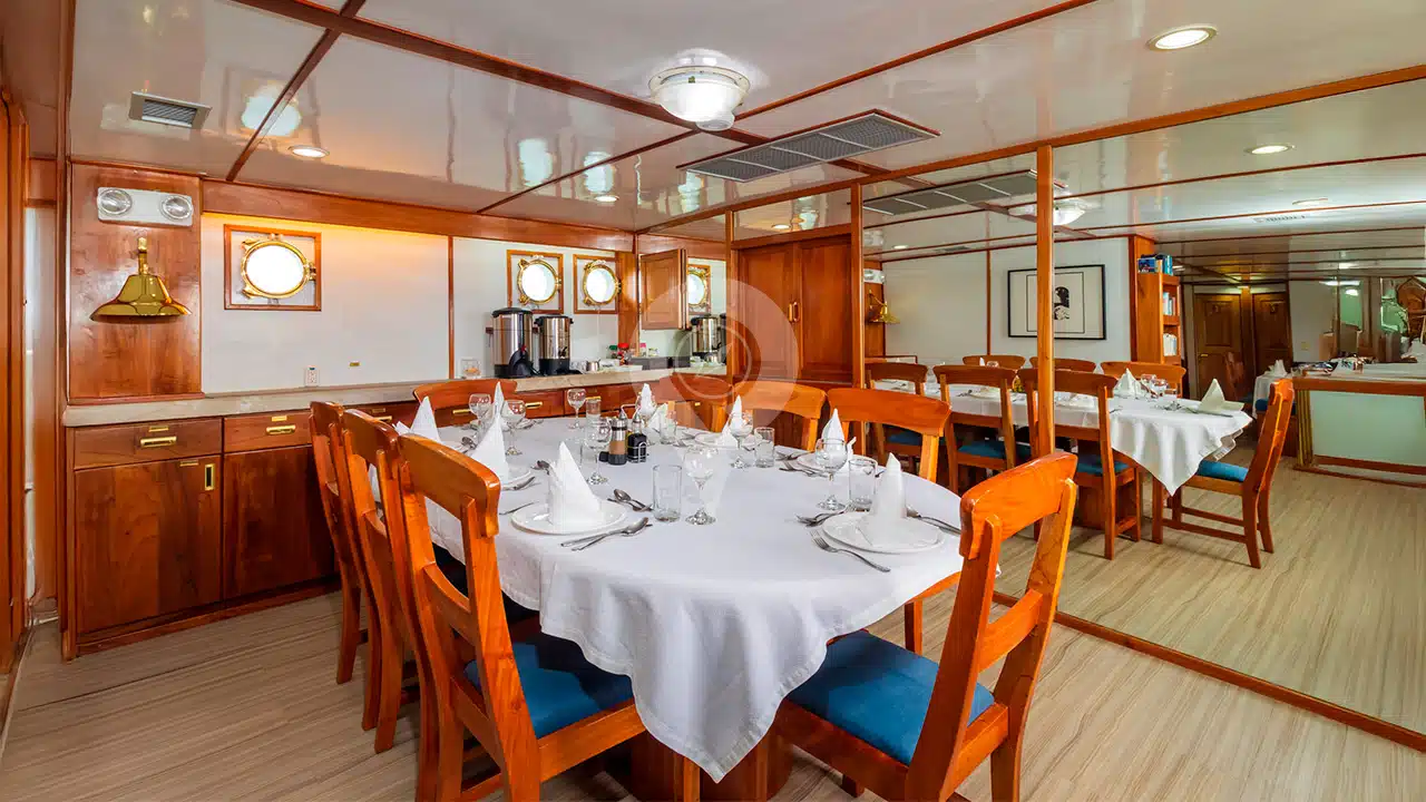 Beluga-Galapagos-Yacht-dining-area