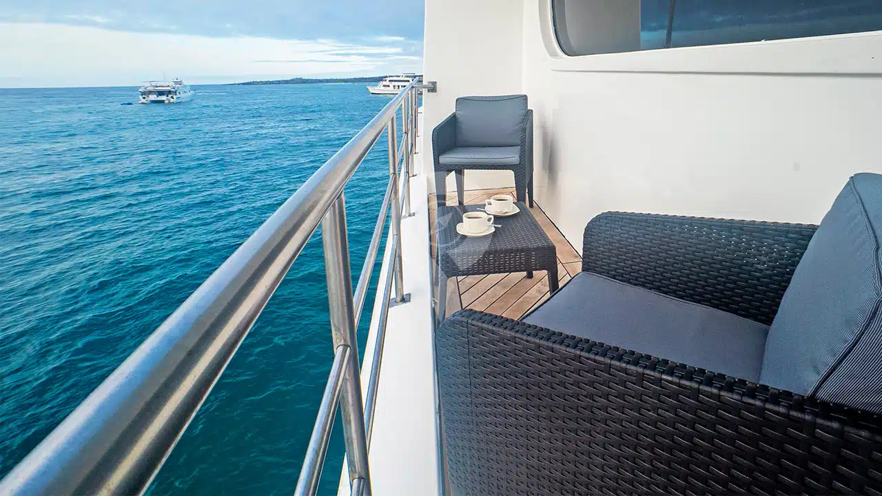 Petrel-Galapagos-Catamaran-matrimonial-cabin-balcony